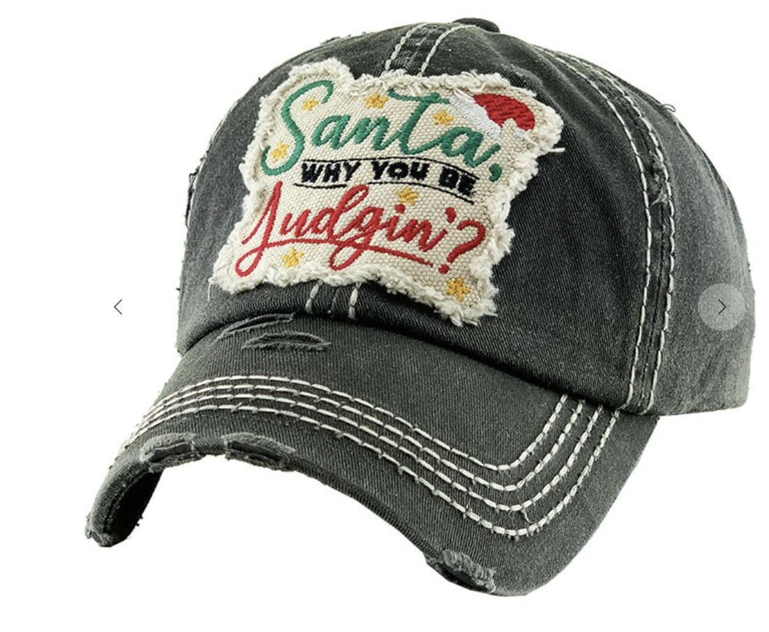 Santa Why You Be Judgin' Hat