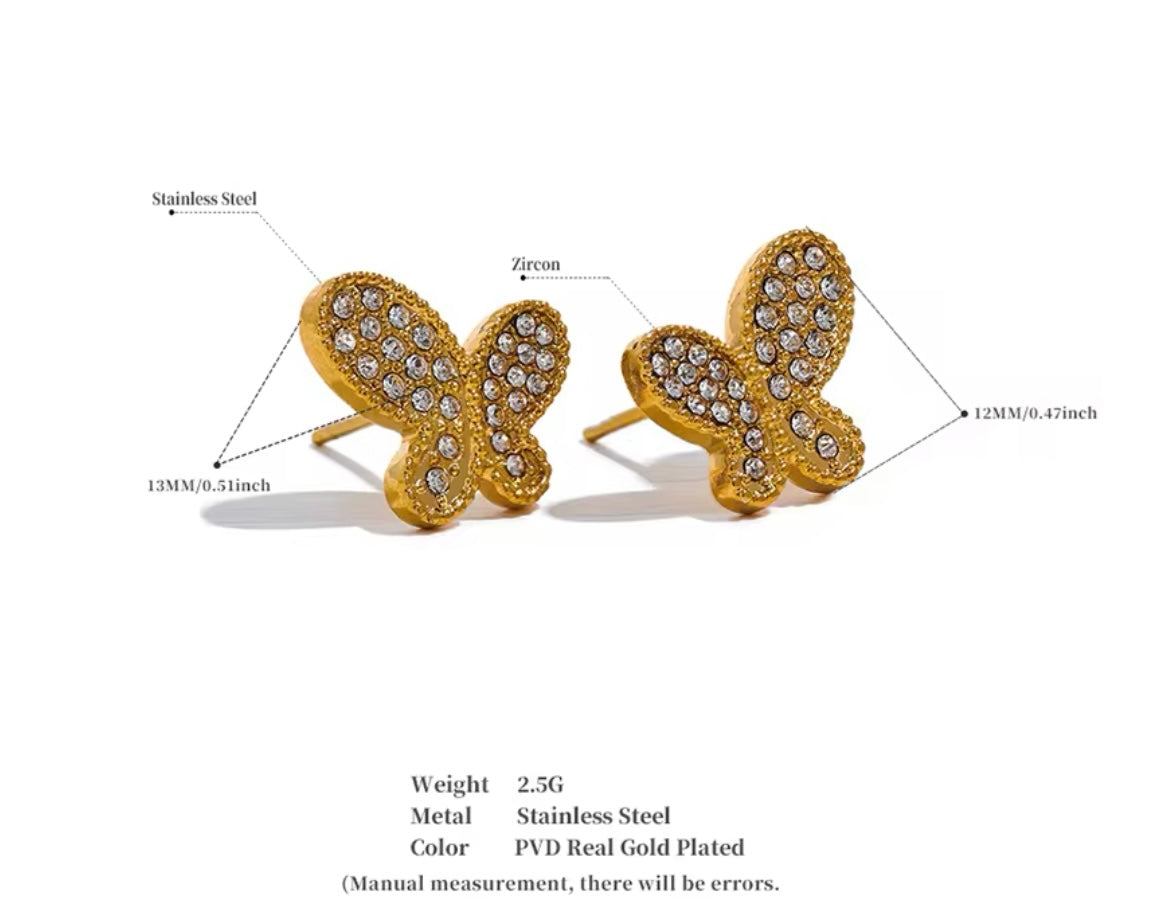 Butterfly Kiss Studs