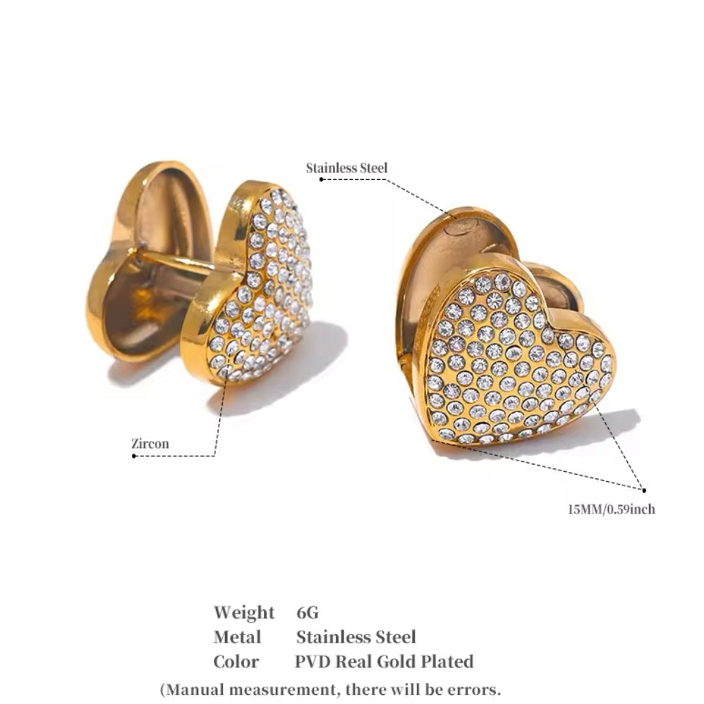 Vixen Heart Studs