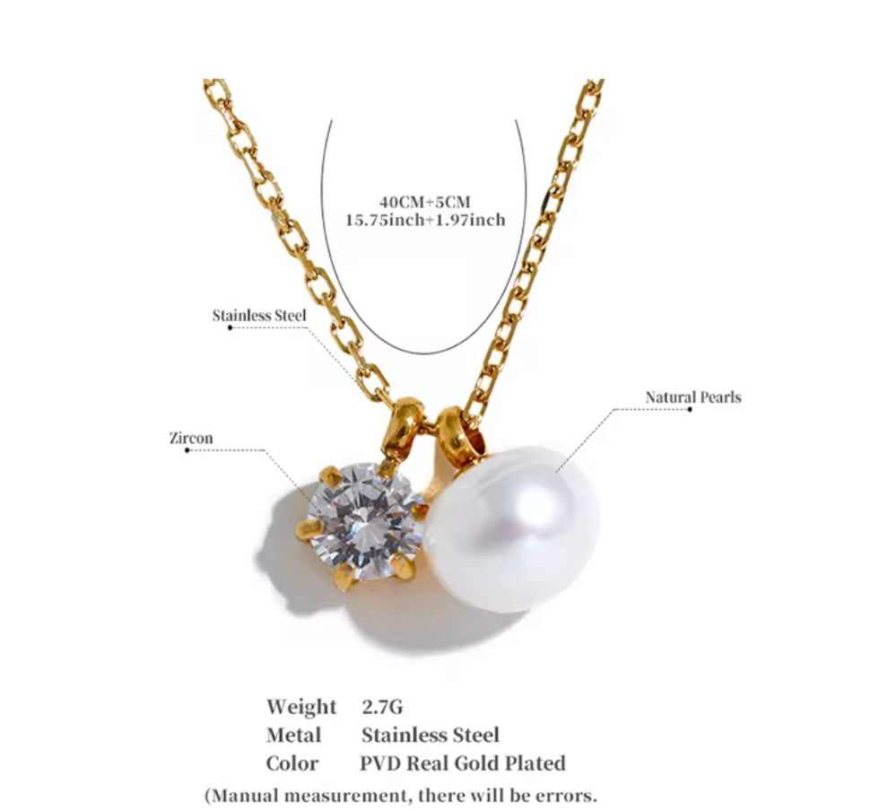 Kesi Pearl Duo Necklace