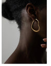 Heart of Gold Hoops