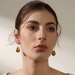 Mina Drop Earrings(18 Karat Gold Plated)