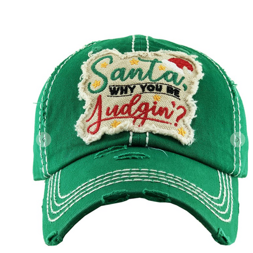 Santa Why You Be Judgin' Hat